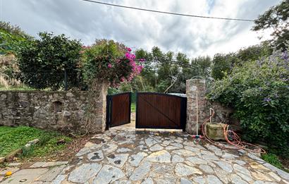 BODRUM KADIKALESİNDE DENİZE YÜRÜME MESAFESİNDE MEYVE AĞAÇLARI İÇERİSİNDE  MÜSTAKİL VİLLA