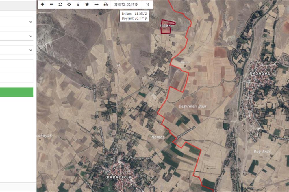 CENTURY21 PLUS SANDIKLI KARADİREK KÖYÜNDE SATILIK TARLA