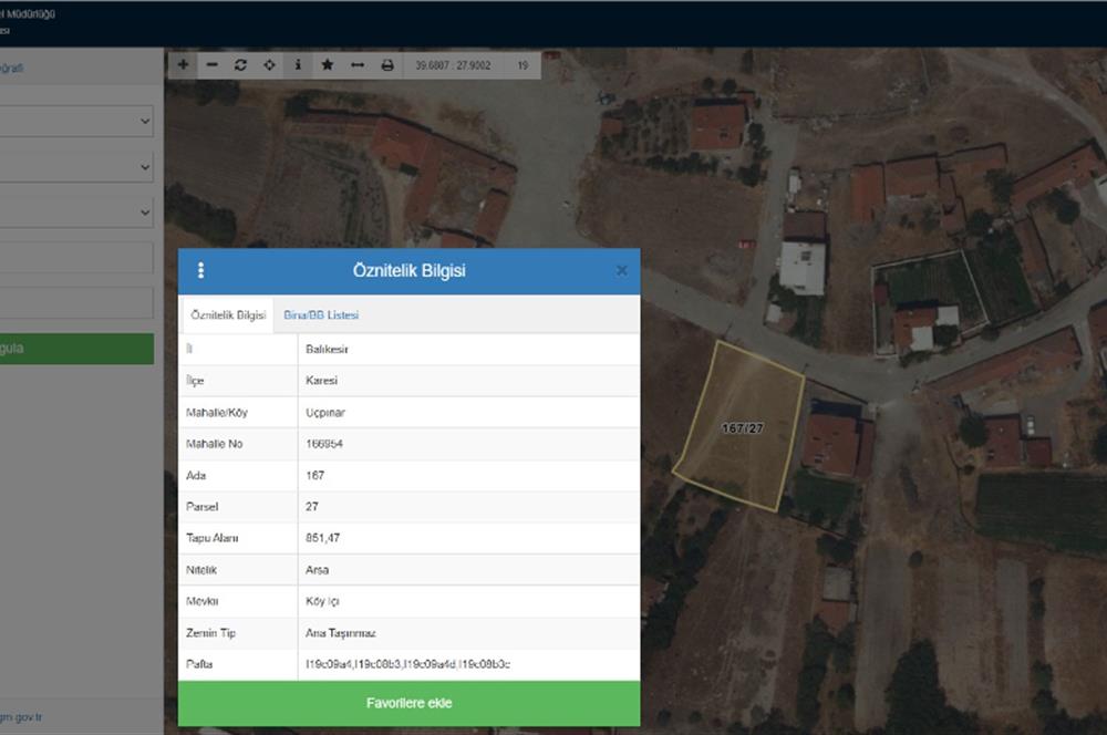 Century21 Bal'dan Balıkesir-Karesi- Üçpınar'da Satılık Arsa