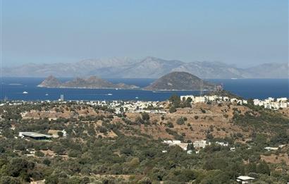 Bodrum Turgutreis'te Deniz Manzaralı Satılık Tarla Kooperatif Payı