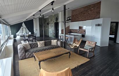 Gümüşsuyunda Muhteşem Deniz Manzaralı 180 m2 kiralık Penthouse