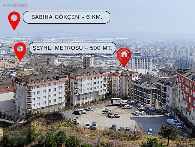 Pendik Yayalarda Metroya Yakın Ara Kat 1+1 Satılık Daire