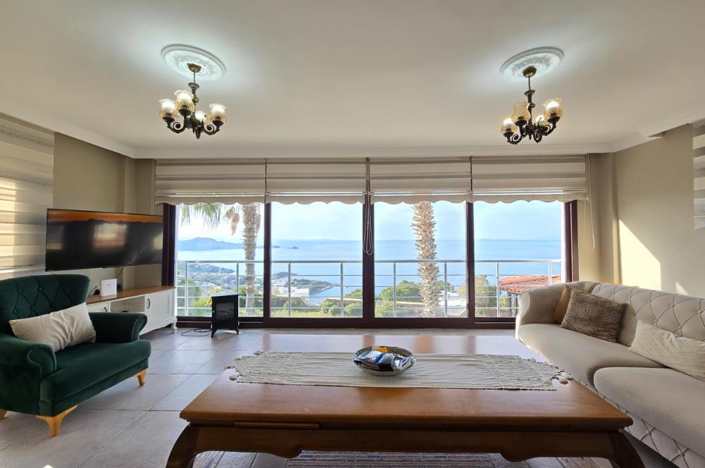 BODRUM YALIKAVAK SEBA PRESTİJ SİTESİNDE DENİZ MANZARALI LÜKS VİLLA