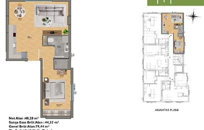 Gayrettepe'de sıfır binada oturmaya hazır kiralık daire