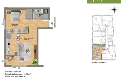 Gayrettepe'de metroya 5 dakika, oturmaya hazır kiralık daire
