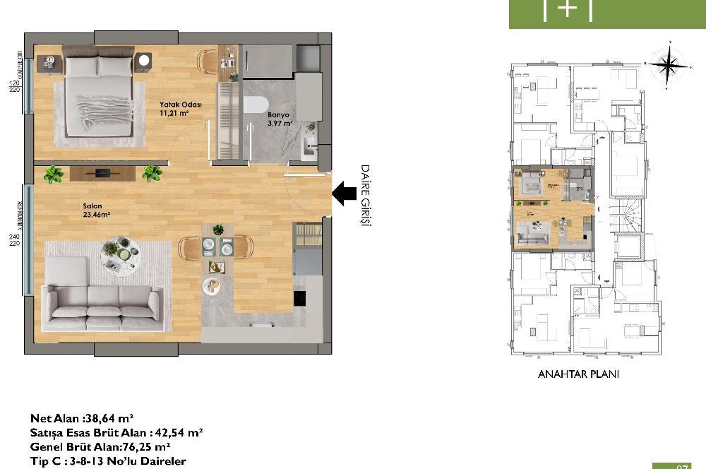 Merkezi Konumda, Ulaşıma Yakın Modern Kiralık Daire