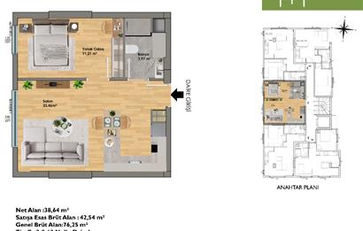 Merkezi Konumda, Ulaşıma Yakın Modern Kiralık Daire