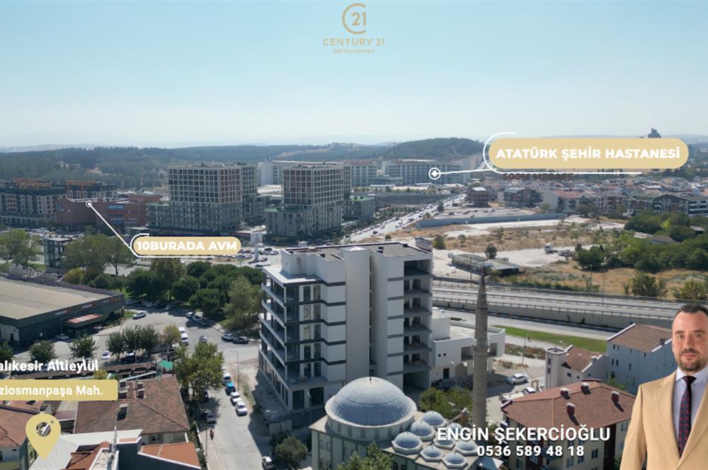 Century 21 Bal'dan Balıkesir'in En Prestijli Ticari lokasyonunda Yüksek Tavanlı Geniş Cepheli Depolu Satılık Dükkan 