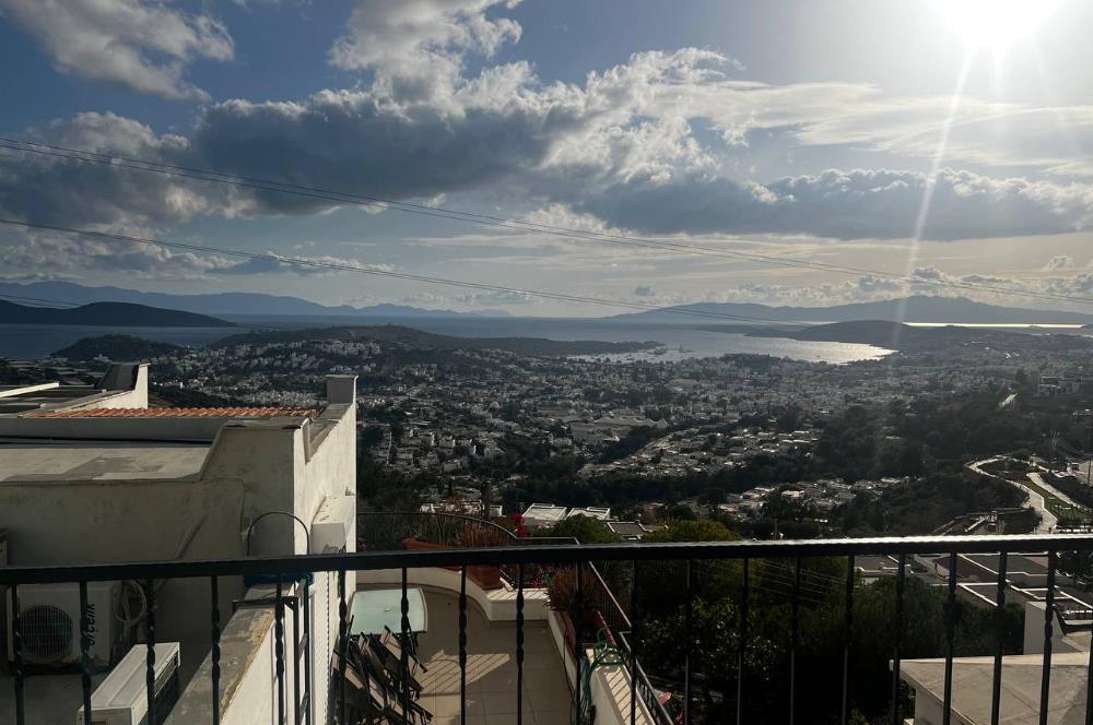 Bodrum ve Koyları Manzaralı Kiralık  3+1 Daire