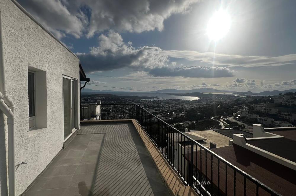 Bodrum ve Koyları Manzaralı Kiralık  3+1 Daire