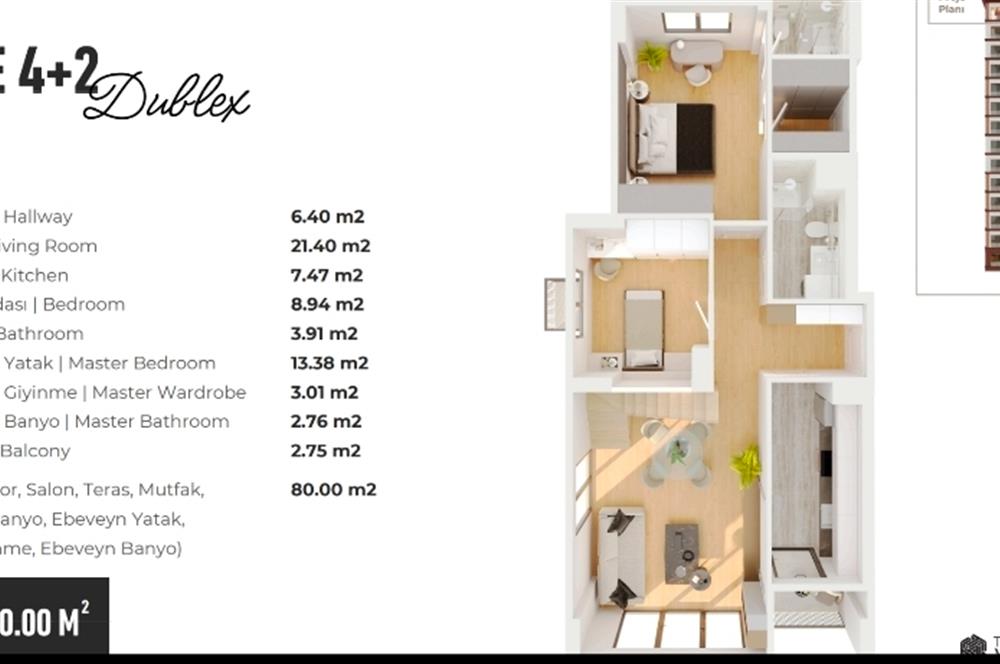 SUADİYE'DE MART TESLİM 4+2 DUBLEKS