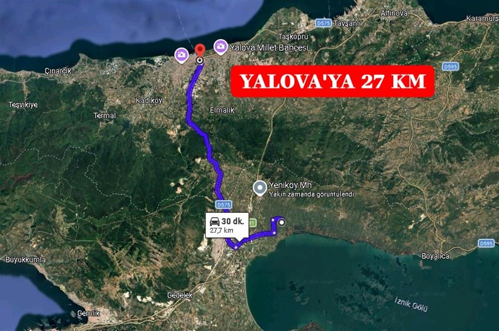 BURSA ORHANGAZİ YENİKÖY MH'DE SATILIK 7.287 m² ZEYTİNLİK TARLA