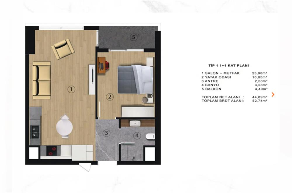 Ostim Serhatta Relax Caddede Yeni Nesil 1+1 - Oturuma 2 Ay