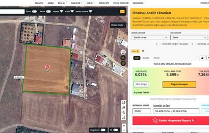 C21NEXAR-ÇATALCA KESTANELİKTE 5059 M2 TEK TAPU FIRSAT TARLA