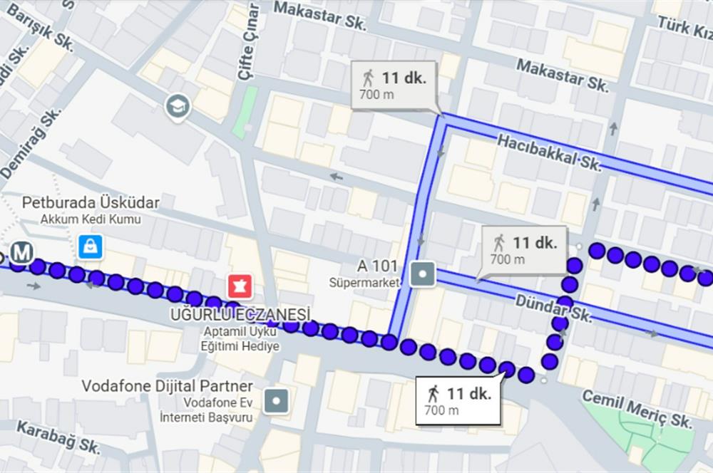 İcadiye’de Fıstıkağacı Metroya Yakın Krediye Uygun Satılık 3+1
