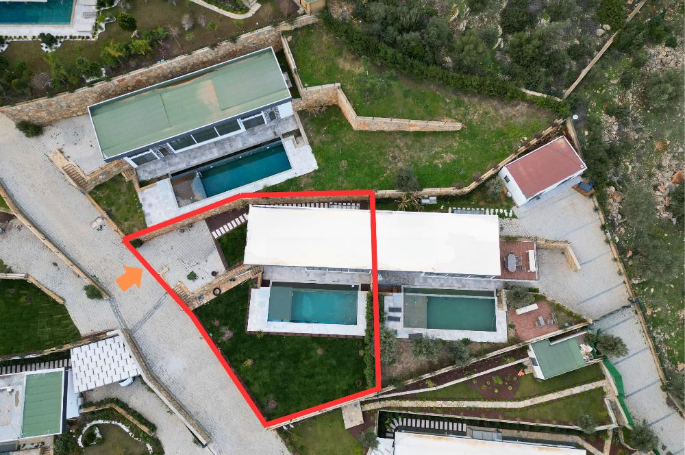 BODRUM KIZILAĞAÇ'DA 4+1 HAVUZLU DUBLEKS