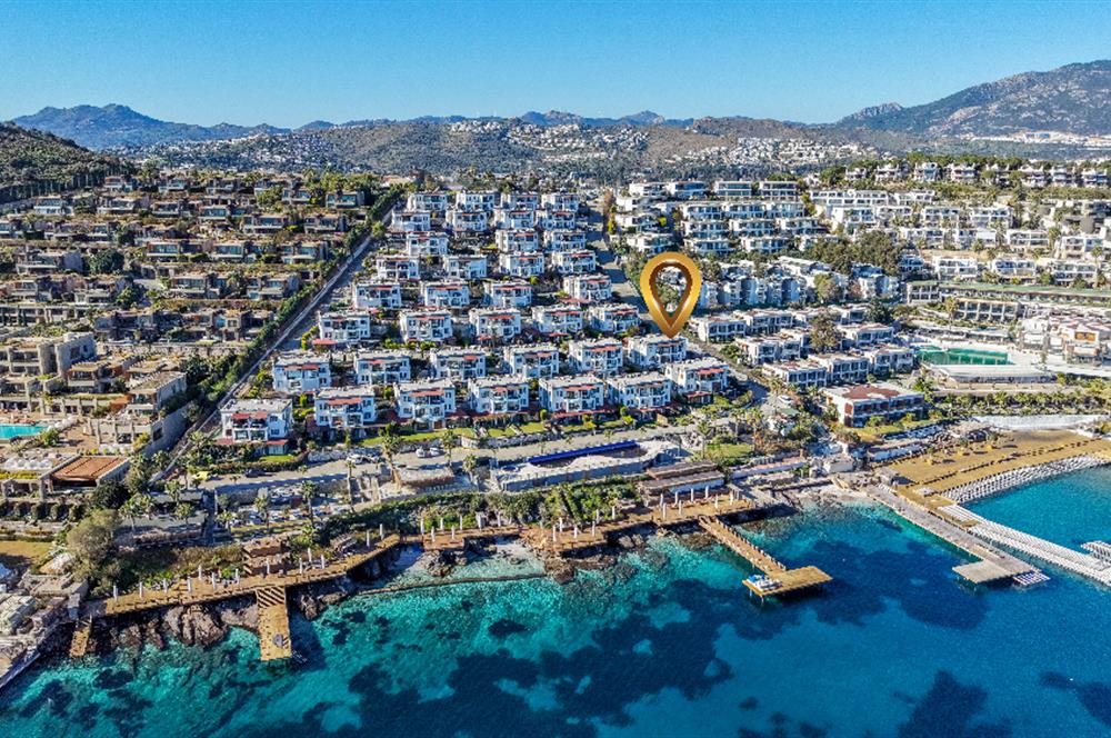 Bodrum Aura Residence Plajlı Manzaralı Bahçeli Satılık 3+1 Daire