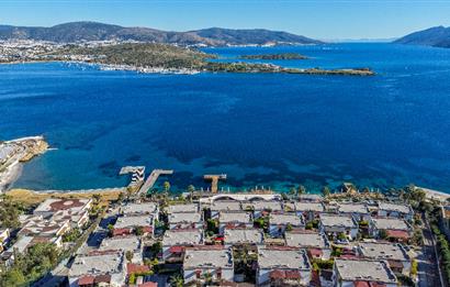 Bodrum Aura Residence Plajlı Manzaralı Bahçeli Satılık 3+1 Daire