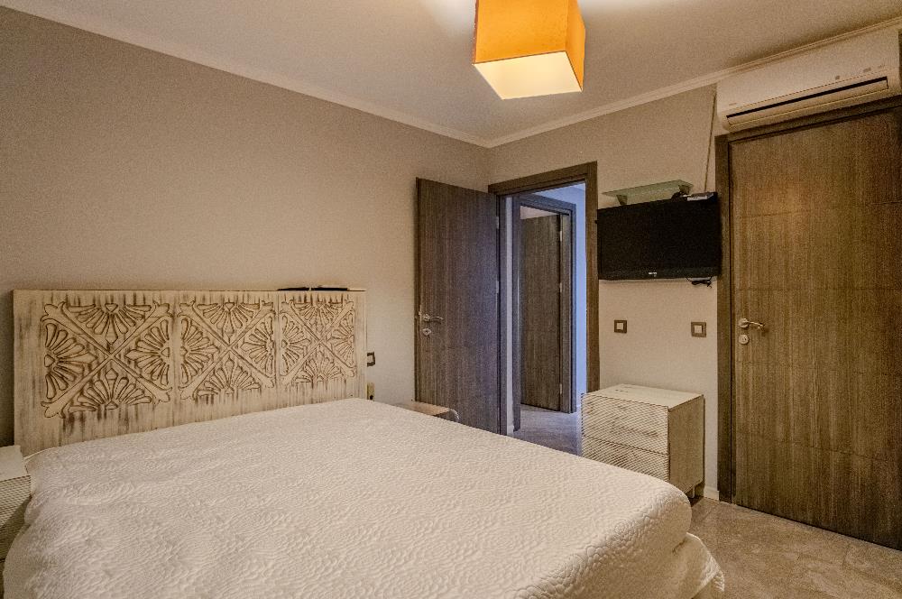 Bodrum Aura Residence Plajlı Manzaralı Bahçeli Satılık 3+1 Daire