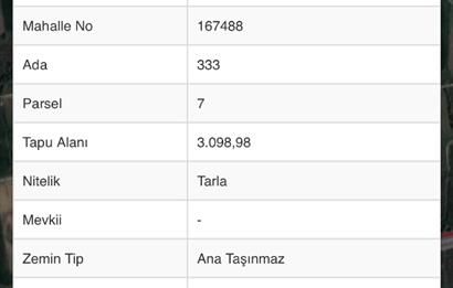 C21 LOCA’DAN GÖKÇEYAZI/ORTA MAH. KÖFTECİ YUSUF YAKINI TARLA