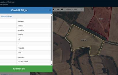 CENTURY21 BAL 'DAN  AKÇAKÖY MAHALLESİNDE SATILIK TARLA