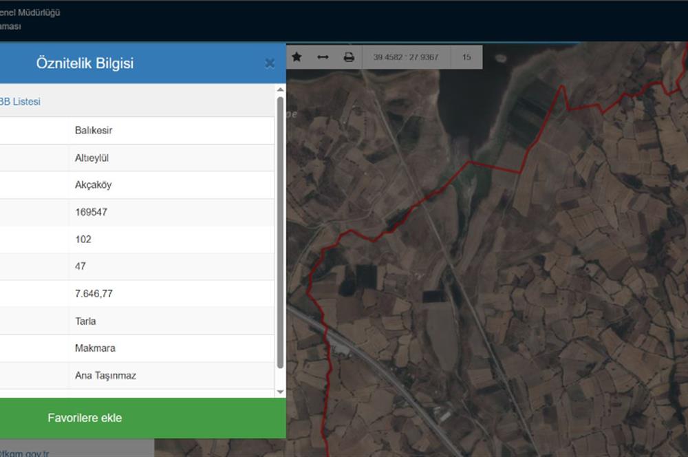 CENTURY21 BAL 'DAN  AKÇAKÖY MAHALLESİNDE SATILIK TARLA