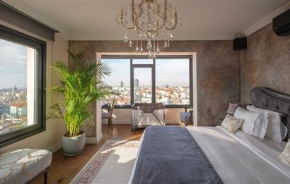 Cihangirde Manzaralı, Eşyalı, Özel Tasarım Dubleks Satılık