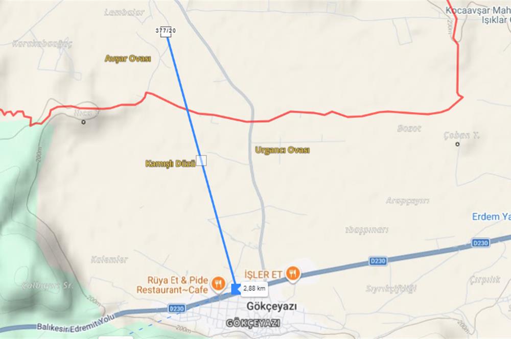 C21 BAL'DAN KOCAAVŞAR'DA GÖKÇEYAZI'YA YAKIN SATILIK TARLA