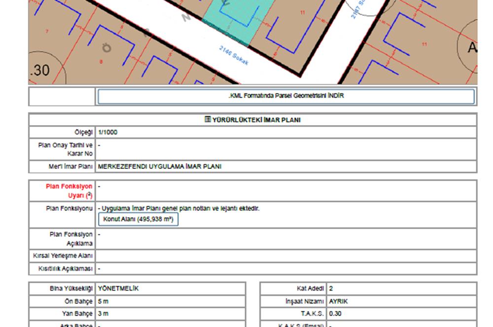 Çakmak (Karahasanlı)da 2 Kat imarlı Satılık Köşe Parsel Arsa...