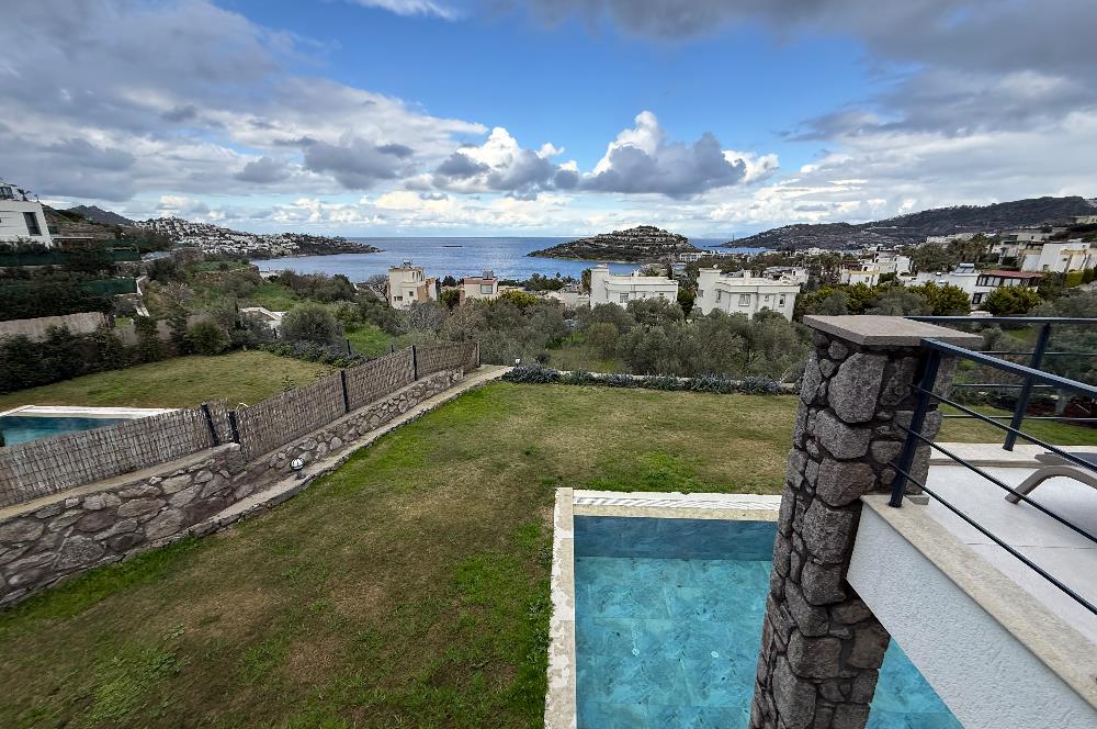 Bodrum Yalıkavak Tilkicik Denize 500m Yürüme Mesafesinde Özel Havuzlu Deniz Manzaralı Yıllık Kiralık Tam Müstakil Villa