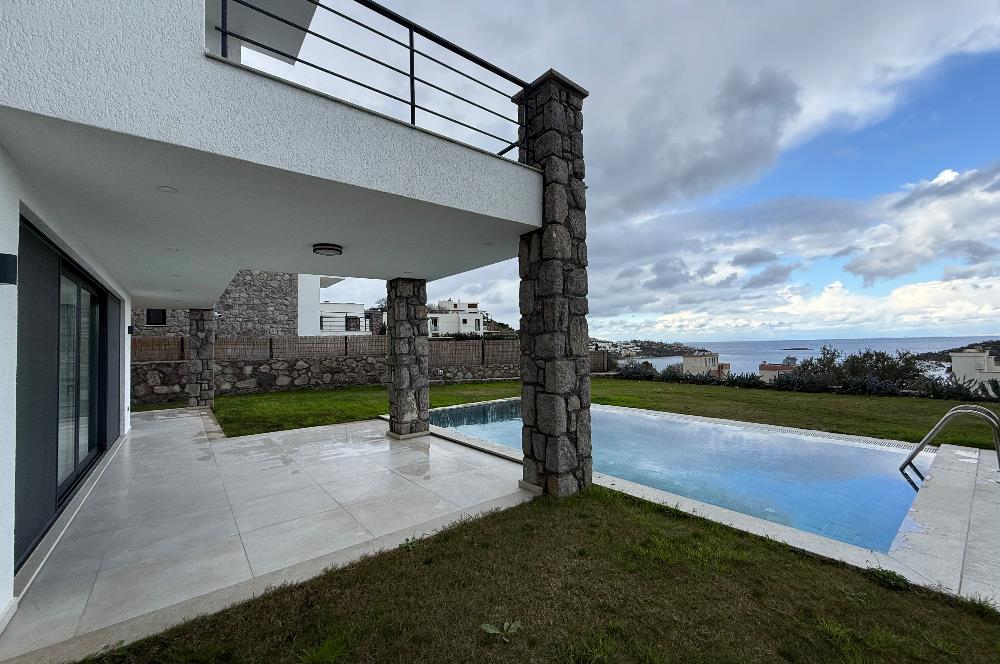 Bodrum Yalıkavak Tilkicik Denize 500m Yürüme Mesafesinde Özel Havuzlu Deniz Manzaralı Yıllık Kiralık Tam Müstakil Villa