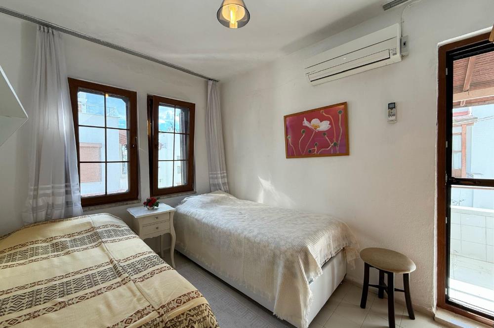 Datça Uşaklılar Sitesi Satılık | Denize 290 m | İkiz Villa | 3+1