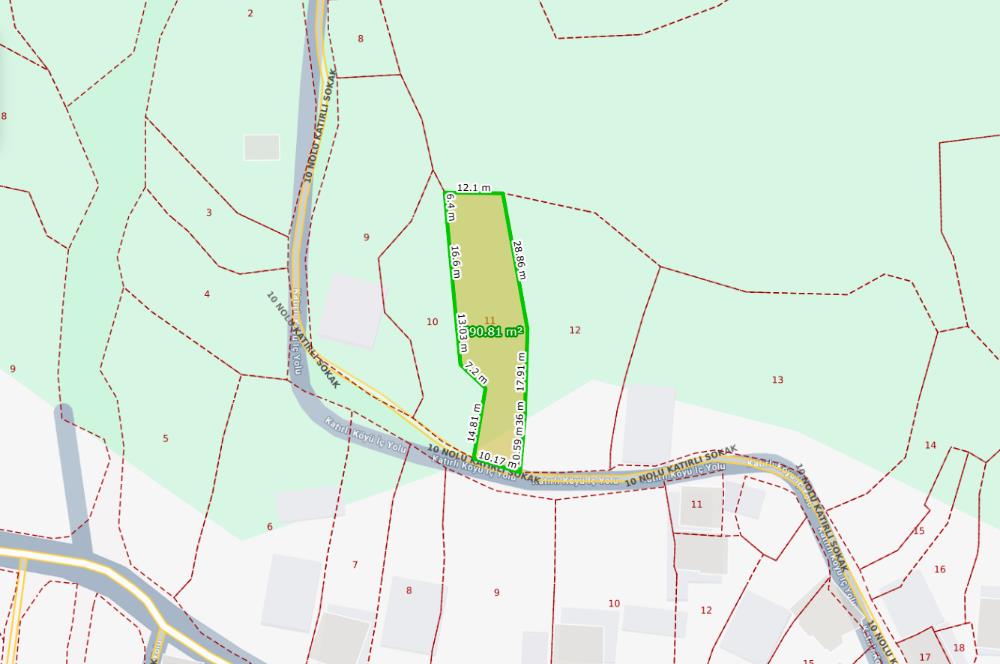 C21 Cius; Katırlı Köyiçi İmarlı Yola Cephe Satılık 691m2 Zeytinlik