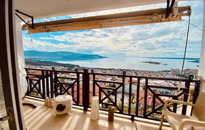 DİDİM AKBÜK’TE DENİZ MANZARALI, HAVUZLU SİTEDE SATILIK EŞYALI 2+1 DUBLEKS DAİRE