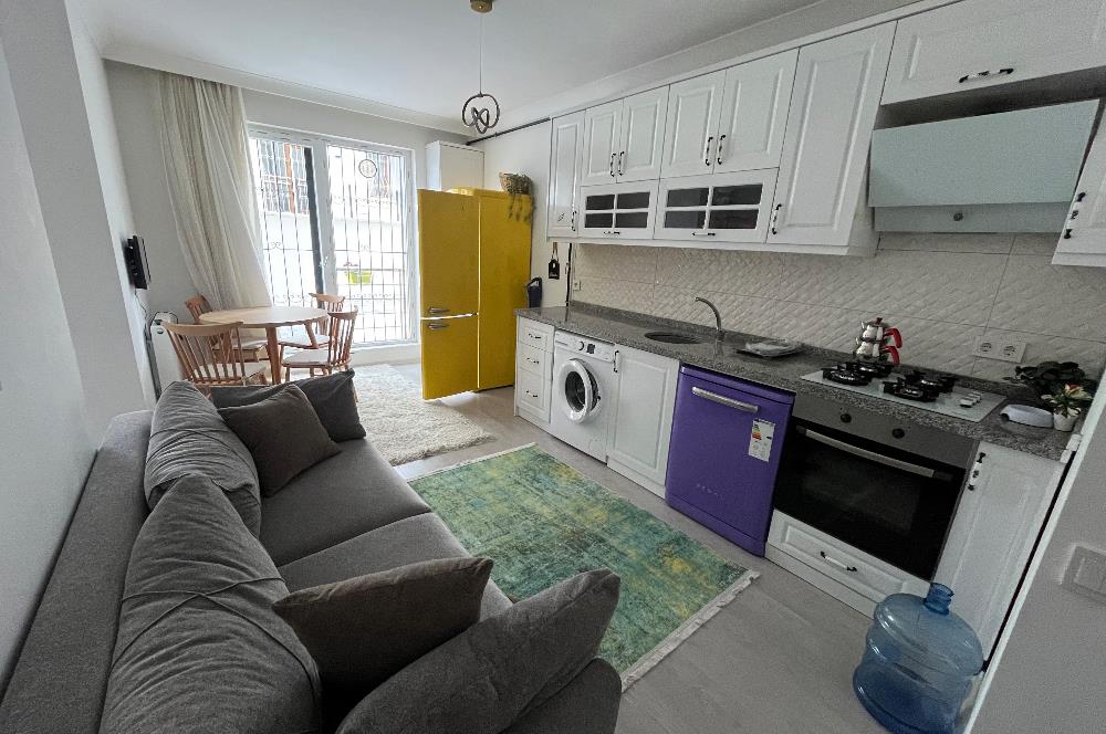 KIRKKONAKLAR'DA TERAS KEYFİYLE 1+1 FULL MOBİLYALI