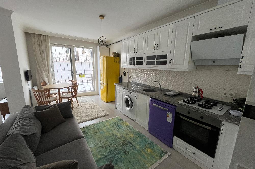 KIRKKONAKLAR'DA TERAS KEYFİYLE 1+1 FULL MOBİLYALI