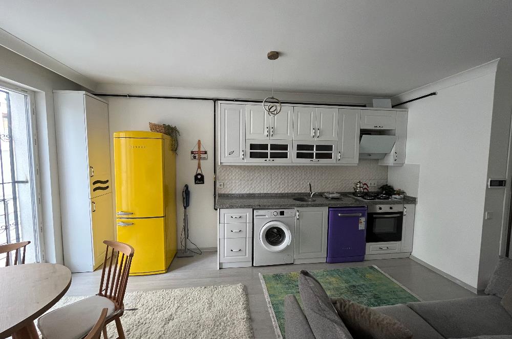 KIRKKONAKLAR'DA TERAS KEYFİYLE 1+1 FULL MOBİLYALI