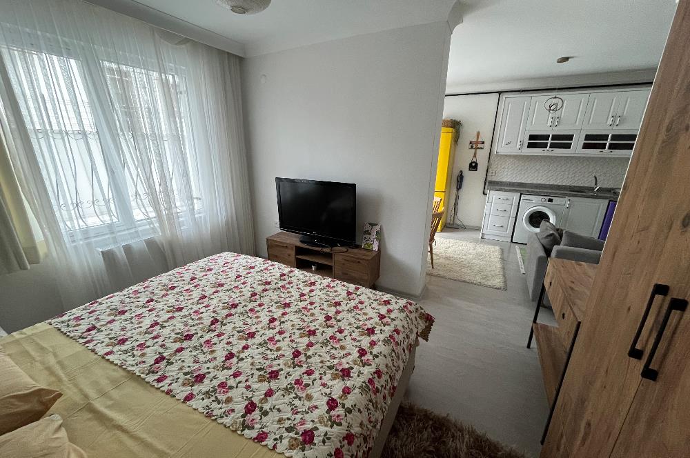 KIRKKONAKLAR'DA TERAS KEYFİYLE 1+1 FULL MOBİLYALI