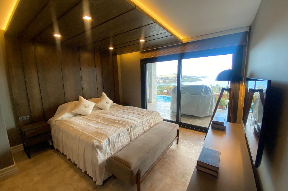 Bodrum Gökçebel Muhteşem Manzaralı Müstakil Villa