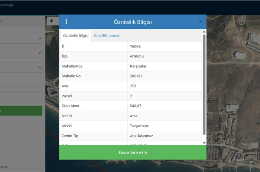 CENTURY21 NEO' DAN ARMUTLU/KARŞIYAKA/TAVŞANTEPE' DE İMARLI ARSA