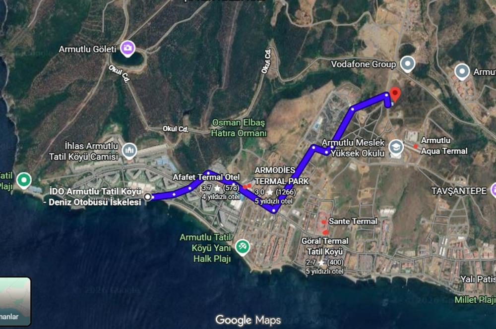 CENTURY21 NEO' DAN ARMUTLU/KARŞIYAKA/TAVŞANTEPE' DE İMARLI ARSA