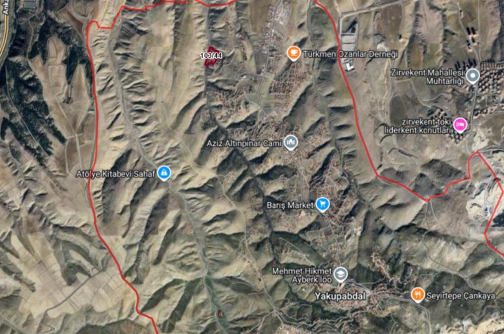 ÇANKAYA YAKUPABDALDA ÇEVRE YOLUNA YAKIN 2613 m² HİSSELİ TARLA