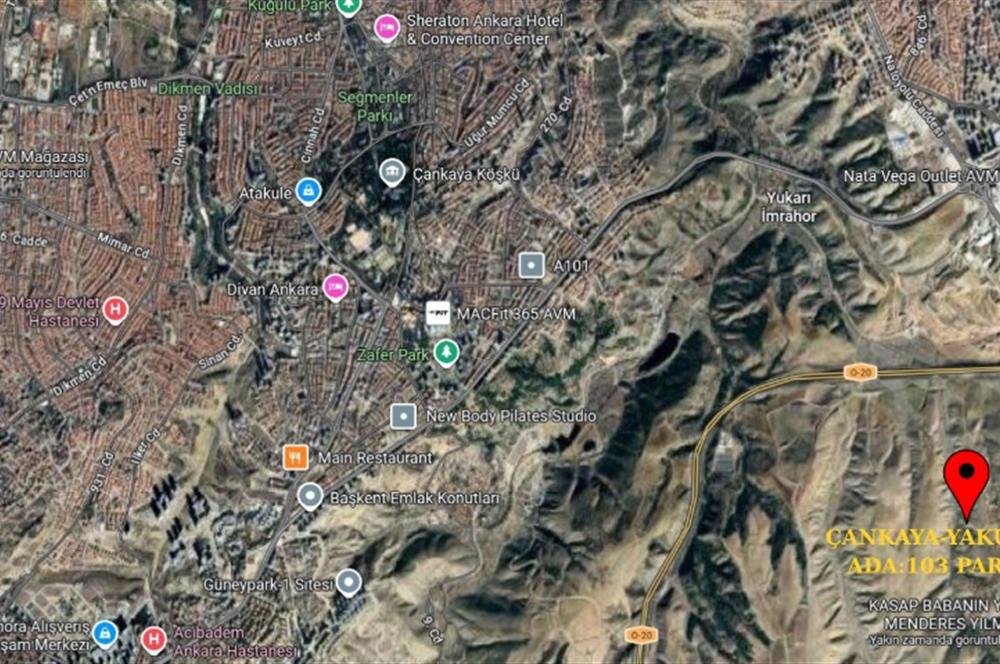 ÇANKAYA YAKUPABDALDA ÇEVRE YOLUNA YAKIN 2613 m² HİSSELİ TARLA