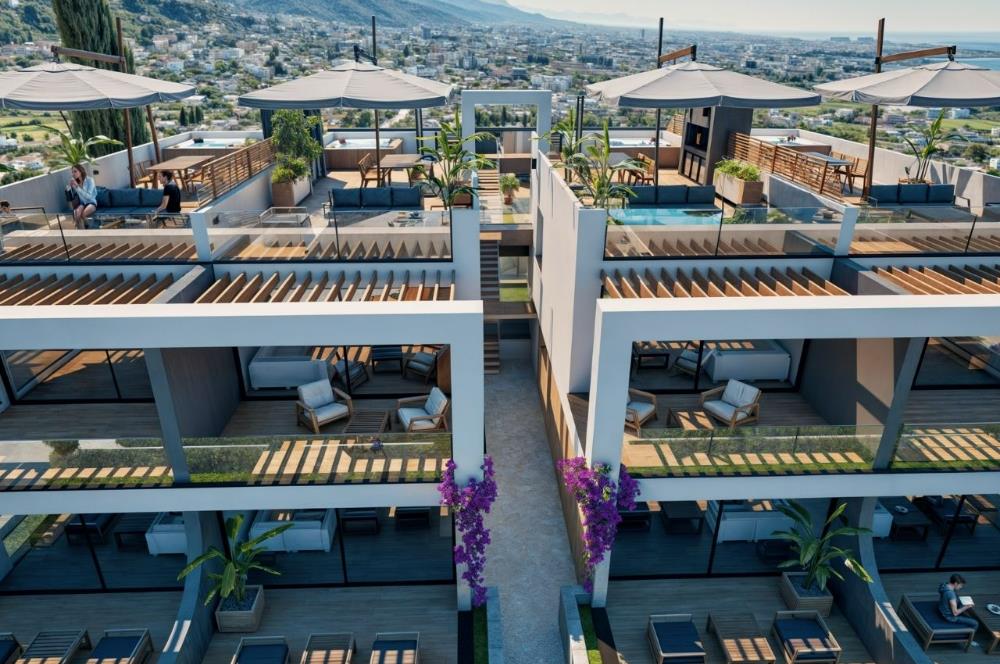 KIBRIS,GİRNE'DE GREENVILLE PROJESİNDE 2+1 SATILIK REZİDANS DAİRE