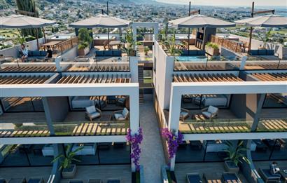 KIBRIS,GİRNE'DE GREENVILLE PROJESİNDE 2+1 SATILIK REZİDANS DAİRE