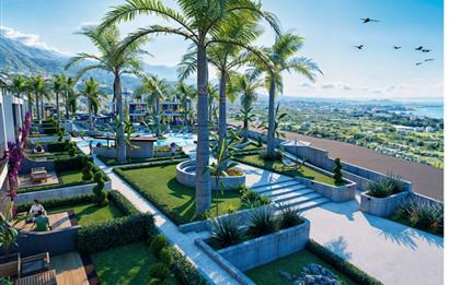 KIBRIS,GİRNE'DE GREENVILLE PROJESİNDE 2+1 SATILIK REZİDANS DAİRE