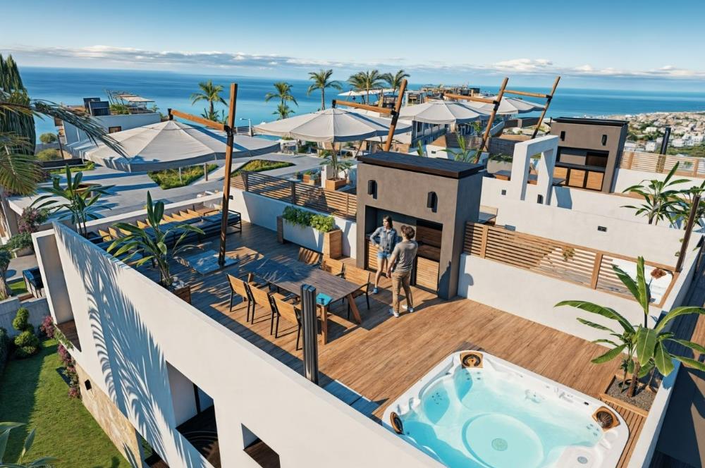 KIBRIS,GİRNE'DE GREENVILLE PROJESİNDE 2+1 SATILIK REZİDANS DAİRE