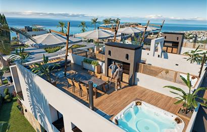 KIBRIS,GİRNE'DE GREENVILLE PROJESİNDE 2+1 SATILIK REZİDANS DAİRE