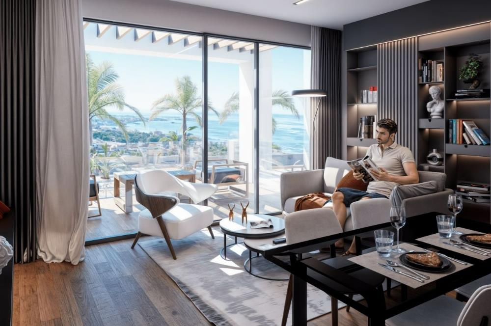 KIBRIS,GİRNE'DE GREENVILLE PROJESİNDE 2+1 SATILIK REZİDANS DAİRE