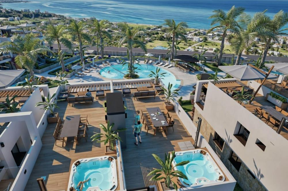 KIBRIS,GİRNE'DE GREENVILLE PROJESİNDE 2+1 SATILIK REZİDANS DAİRE